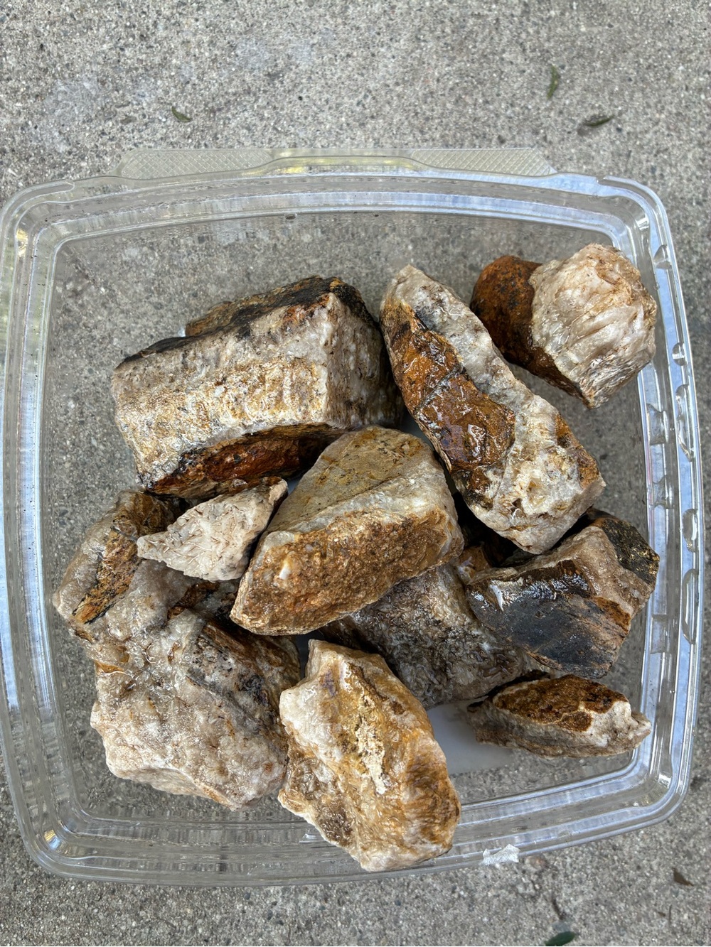 Calcite rock chunks nearly 3.59 lbs
Rough Lapidary Rock Lot for Cabbing/Slabbing